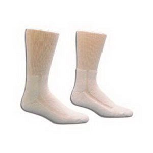 EA/1 - HealthDri™ Foot-Friendly Diabetic Acrylic Socks, White, Latex-Free, Size 9-11 - Best Buy Medical Supplies