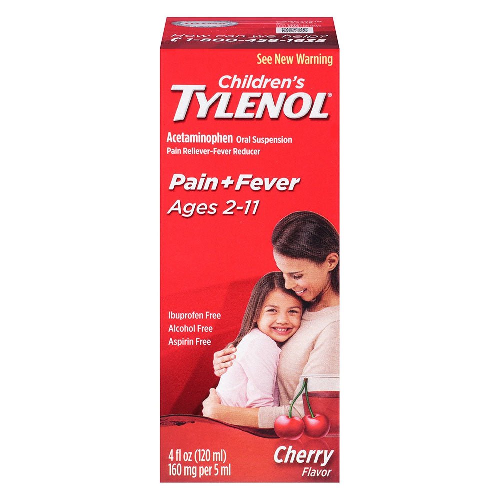 EA/1 - Johnson & Johnson Children's Tylenol® Oral Suspension Liquid, Cherry Blast, 4fl oz - Best Buy Medical Supplies