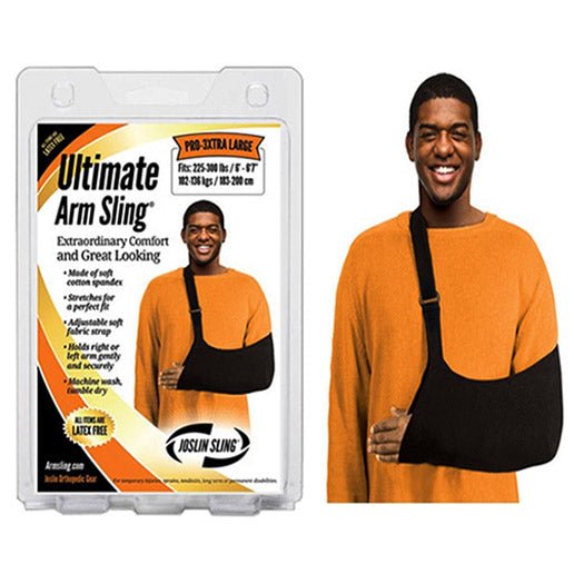 EA/1 - Joslin Ultimate Arm Sling® for 3XL Adult, 225 lb to 300 lb Capacity, Black - Best Buy Medical Supplies