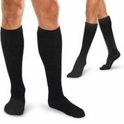 EA/1 - Knit-Rite Therafirm&reg; CoreSpun Moderate Support Knee-High Socks Small, 20 to 30 mmHg Compression, Black, 12" to 16" L - Best Buy Medical Supplies