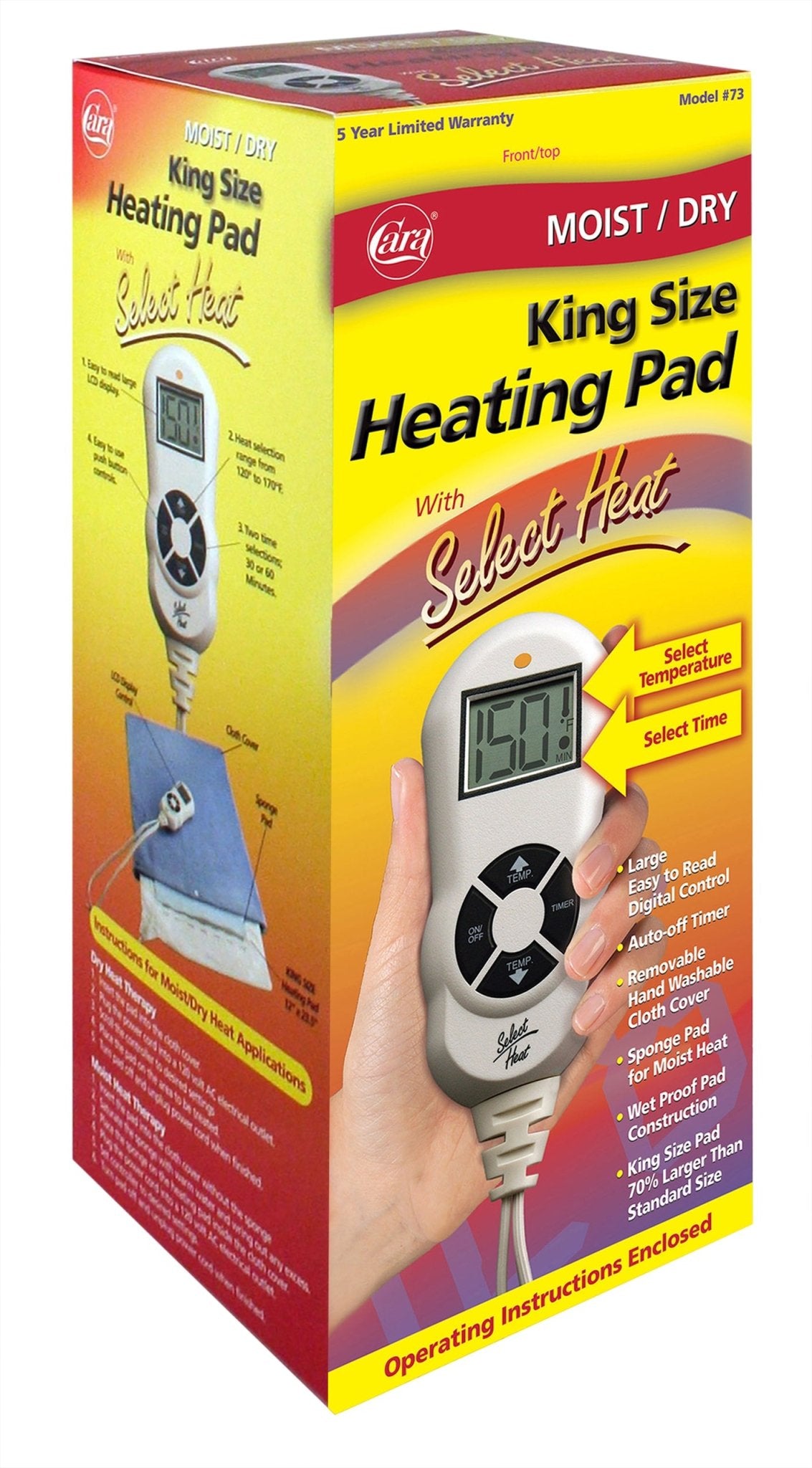 EA/1 - Leader® LCD Select Heat Moist/Dry Heating Pad, 12" x 14" - Best Buy Medical Supplies