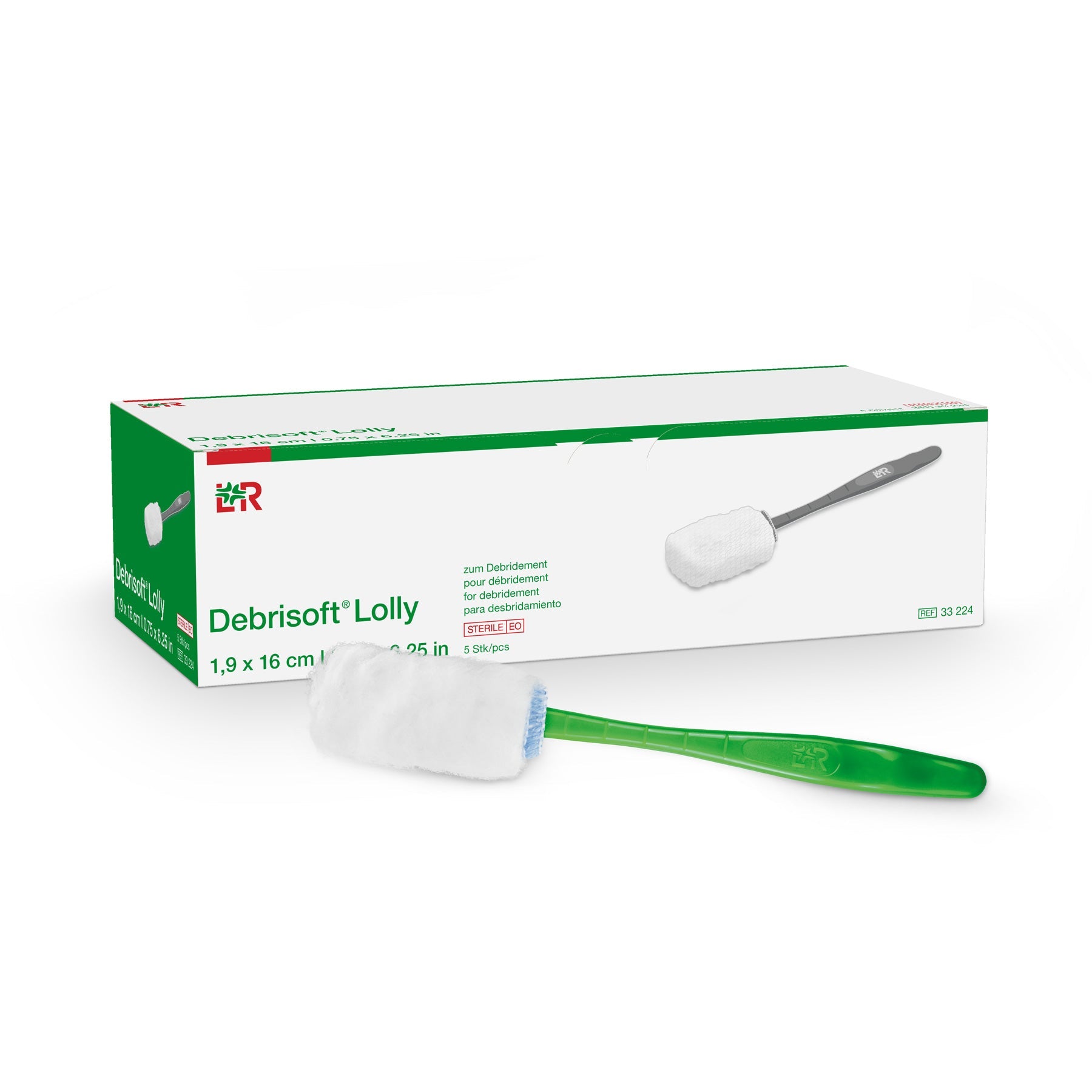 EA/1 - Lohmann & Rauscher Debrisoft® Lolly Debridement Cleanser, Individually Sealed, Sterile - Best Buy Medical Supplies