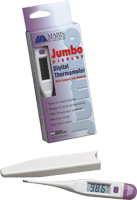 EA/1 - Mabis Deluxe Jumbo Disposable Digital Thermometer, Temp Reading in 60 Seconds - Best Buy Medical Supplies