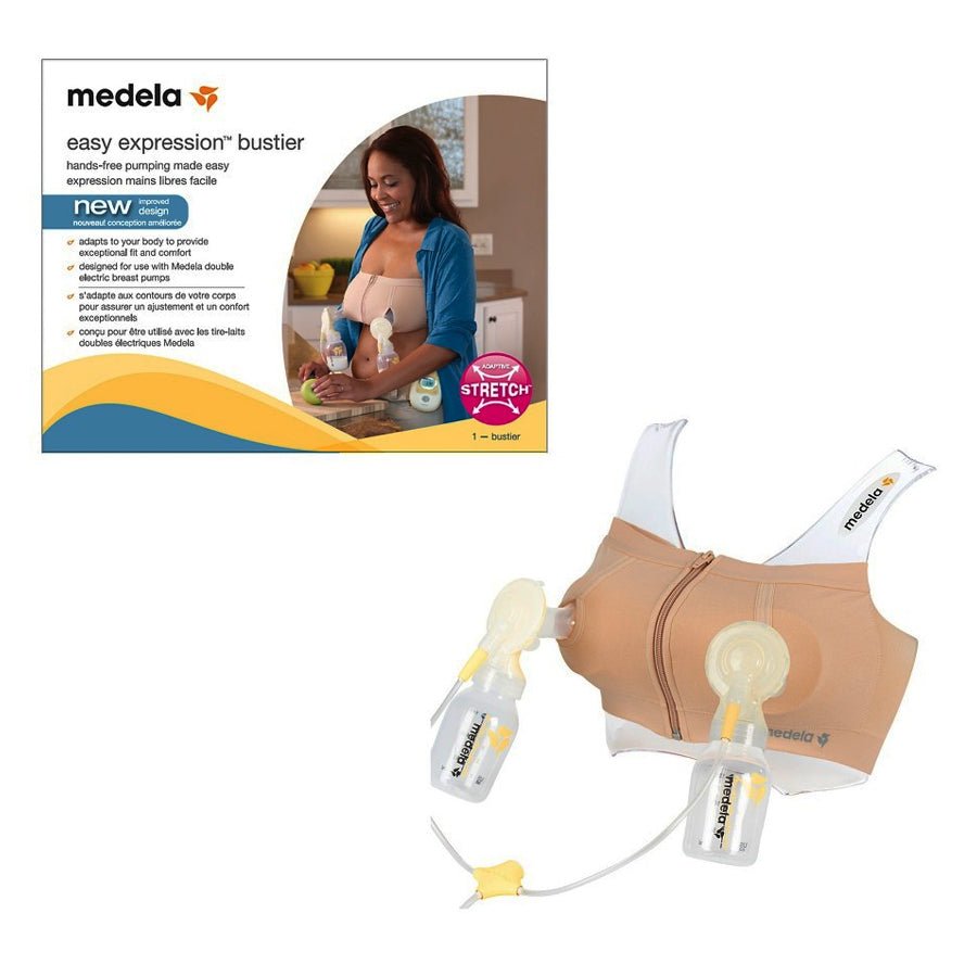 EA/1 - Medela Easy Expression® Breast Pump Bustier, Small, Nude - Best Buy Medical Supplies