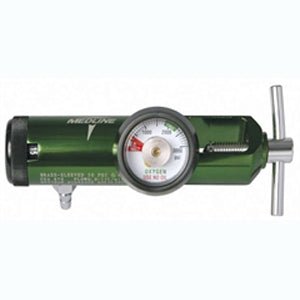 EA/1 - Medline Industries Oxygen regulator, 0 to 8 LPM, 870 CGA Connection, Latex-free - Best Buy Medical Supplies