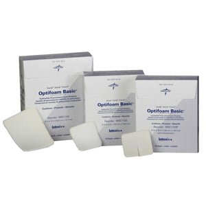 EA/1 - Medline Optifoam® Foam Dressing, Polyurethane, Non-Adhesive, 5" x 4" - Best Buy Medical Supplies