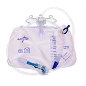 EA/1 - Medline® Industries Drainage Bag with Antireflux Tower, Drainage Port with Metal Clamp 2000mL - Best Buy Medical Supplies