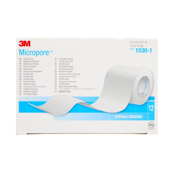 EA/1 - Micropore Standard Hypoallergenic Paper Surgical Tape 1" x 10 yds. - Best Buy Medical Supplies