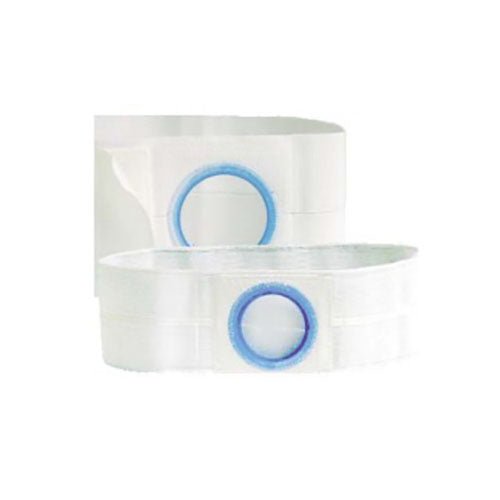 EA/1 - Nu-Hope Special Support Belt, Original Flat Panel, Left, 5" Wide, 3-3/4" Stoma, 2XL, White - Best Buy Medical Supplies