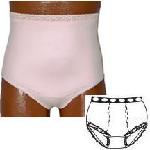 EA/1 - OPTIONS™ Ladies' Basic with Built-In Barrier/Support, Soft Pink, Dual Stoma, Small 4-5, Hips 33" - 37" - Best Buy Medical Supplies