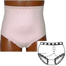 EA/1 - OPTIONS™ Ladies' Basic with Built-In Barrier/Support, Soft Pink, Left-Side Stoma, X-Large 10, Hips 45" - 47" - Best Buy Medical Supplies