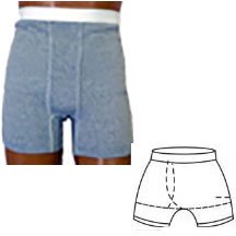 EA/1 - OPTIONS™ Men's Boxer Brief with Built-In Barrier/Support, Gray, Right-Side Stoma, Medium 36-38 - Best Buy Medical Supplies
