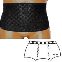 EA/1 - OPTIONS Open Crotch with Built-In Barrier/Support, Black, Center Stoma, X-Large 10, Hips 45" - 47" - Best Buy Medical Supplies
