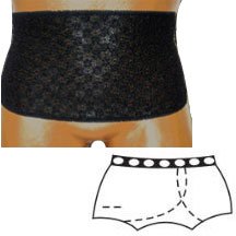EA/1 - OPTIONS Open Crotch with Built-In Barrier/Support, Black, Left-Side Stoma, Large 8-9, Hips 41" - 45" - Best Buy Medical Supplies