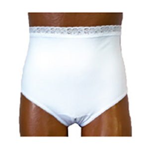 EA/1 - Options™ Ladies' Ostomy Support Panty, with Split Crotch, Left, Size 14, 2XL, White - Best Buy Medical Supplies