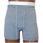 EA/1 - Options™ Men's Boxer Brief, with Built-In Ostomy Barrier/Support, for Men, Dual Stoma, Medium (36" to 38"), Gray - Best Buy Medical Supplies