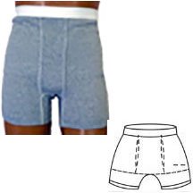 EA/1 - OPTIONS™ Men's Ostomy Boxer Brief, Large 40-42, Dual Stoma with Built-in Barrier/Support, Gray - Best Buy Medical Supplies