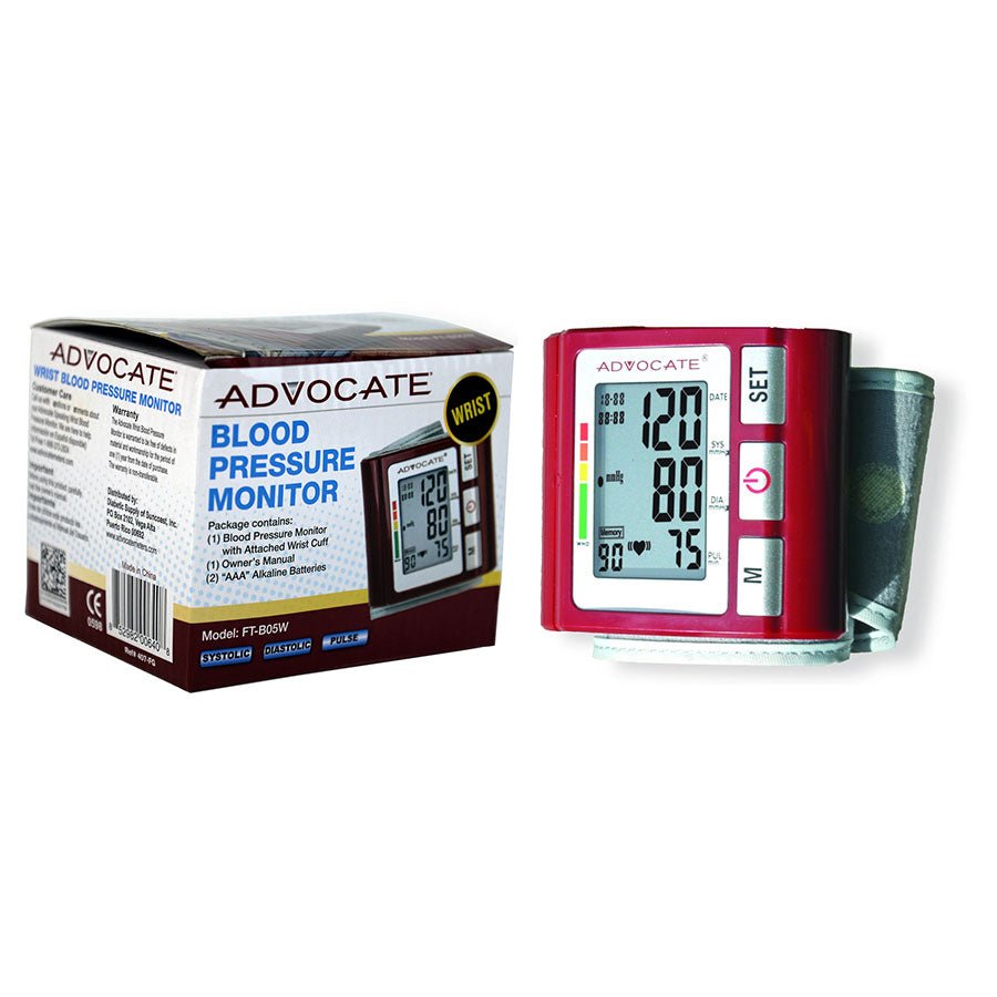 EA/1 - Pharma Advocate® Wrist Blood Pressure Monitor, Model FT-B05W - Best Buy Medical Supplies