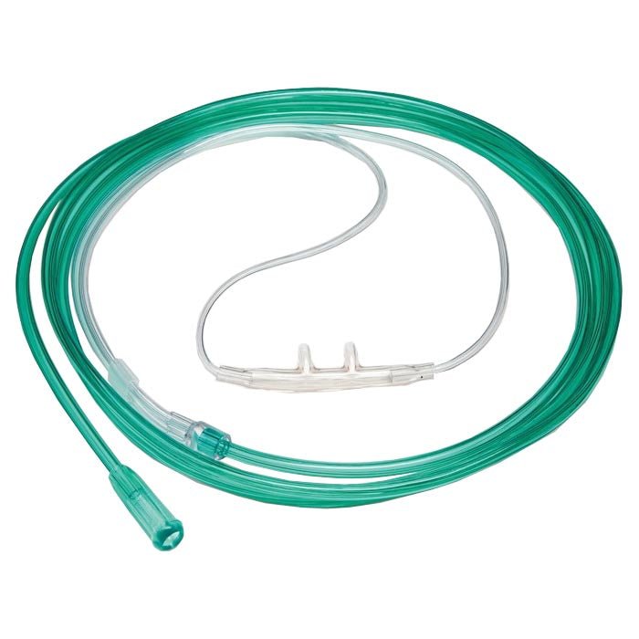 EA/1 - Salter Adult High-Flow Clear Cannula with Enhanced Reservoir Facepiece and 7 ft. Green Supply Tube - Best Buy Medical Supplies