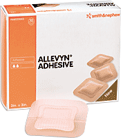 EA/1 - Smith & Nephew Allevyn™ Adhesive Hydrocellular Dressing 5" L x 5" W Square with 4" L x 4" W Pad, Profiled Edges, Trilaminate Structure - Best Buy Medical Supplies
