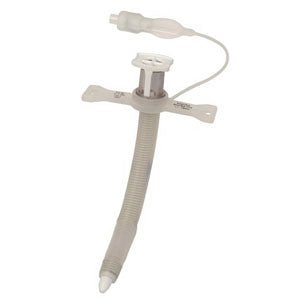EA/1 - Smiths Medical ASD Inc Bivona® Mid-Range Aire-Cuf® Fixed Neck Flange HyperFlex™ Extra Length Tracheostomy Tube 110mm L, 7mm I.D. x 10-3/5mm O.D. - Best Buy Medical Supplies