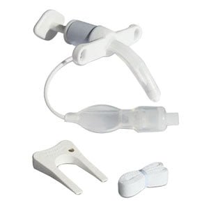 EA/1 - Smiths Medical ASD Inc Bivona® TTS™ Cuffed Neonatal with V Neck Flange Tracheostomy Tube 2-1/2mm Size 30mm L, 2mm I.D. x 4mm O.D. - Best Buy Medical Supplies