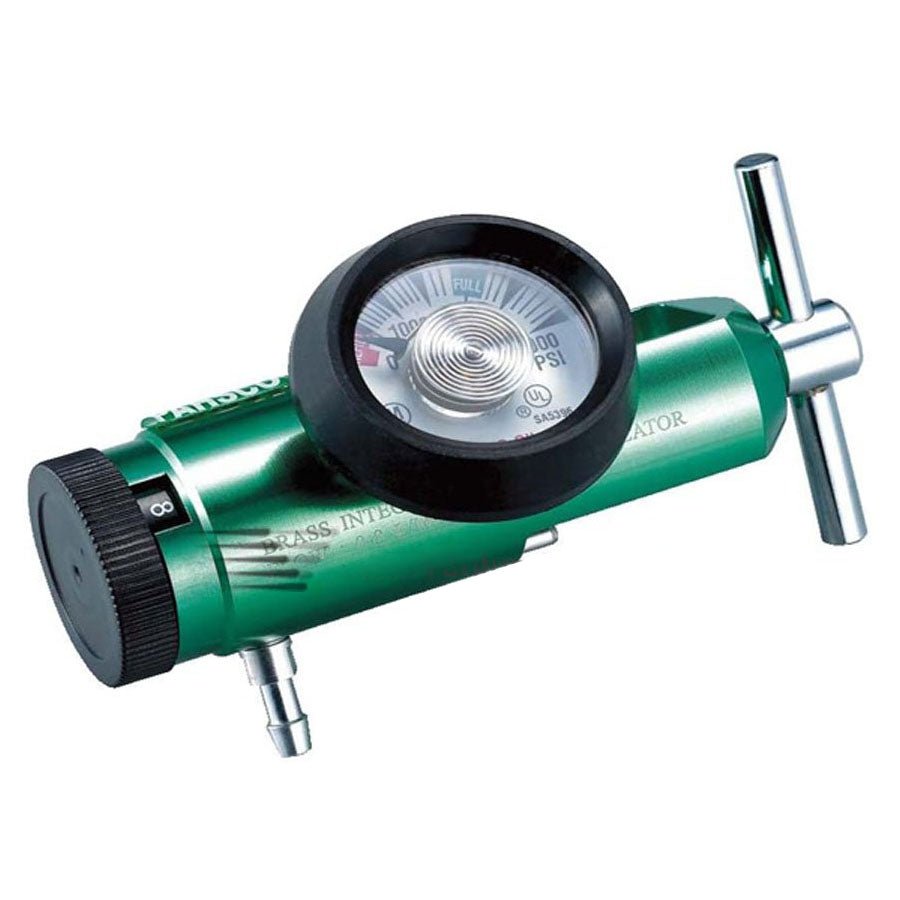 EA/1 - Sunset CGA 870 Style Oxygen Regulator, Barbed Outlet, Adult, 0 to 15LPM - Best Buy Medical Supplies