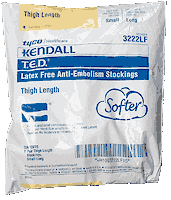 EA/1 - T.E.D™ Thigh Length Anti-Embolism Stockings, Latex-Free, Small Long, White - Best Buy Medical Supplies
