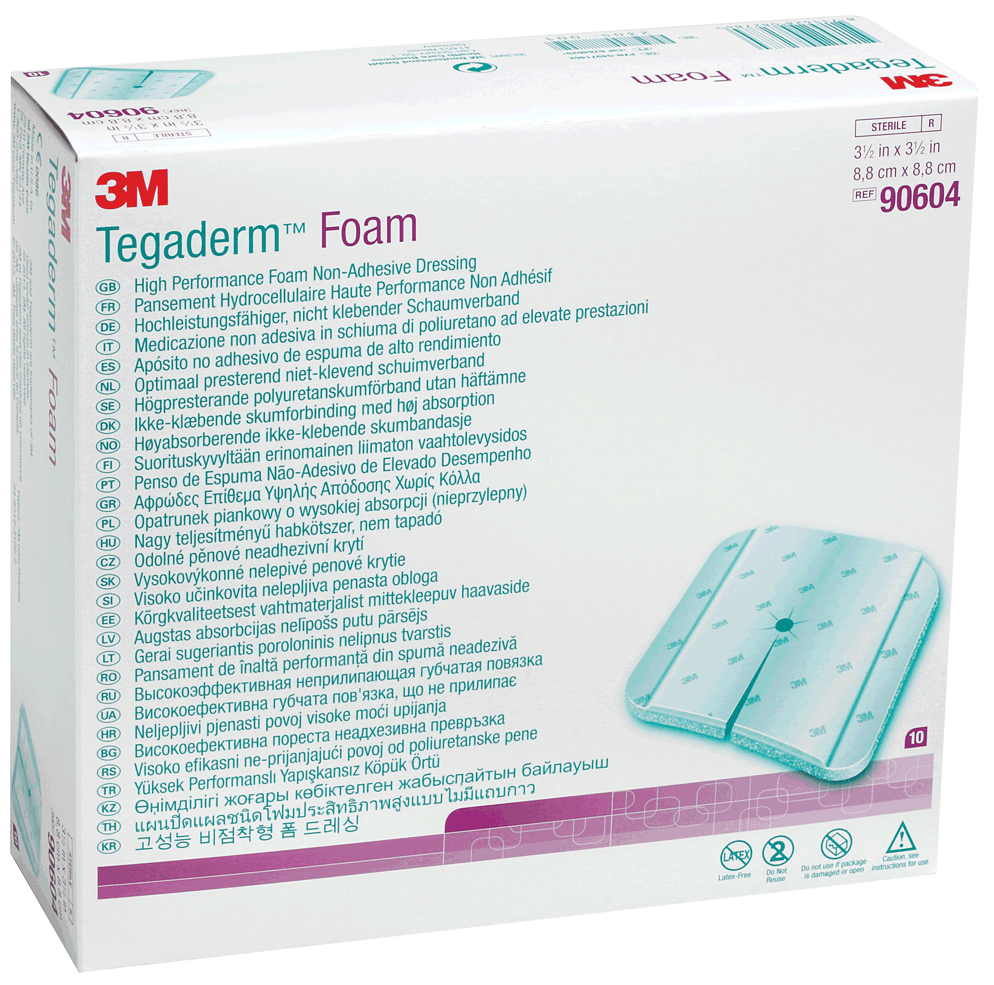 PK/1 - 3M Tegaderm™ Non-Adhesive Foam Dressing 24" x 4" - Best Buy Medical Supplies