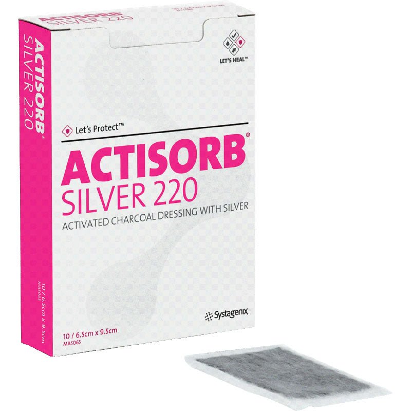 PK/10 - KCI ACTISORB™ Silver 220 Antimicrobial Wound Dressing, 2-1/2" x 3-3/4" - Best Buy Medical Supplies