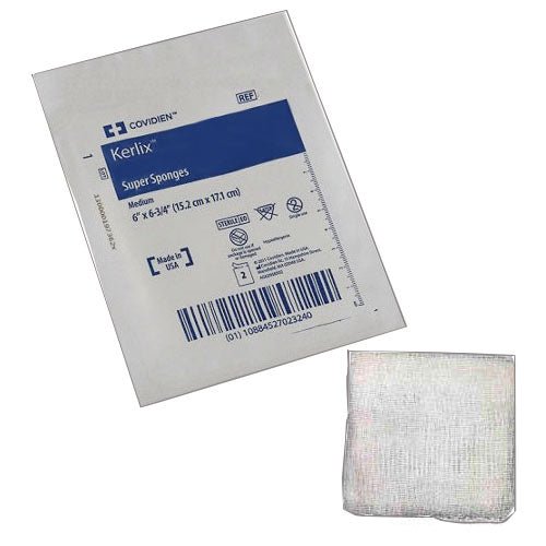 PK/10 - Kendall Kerlix™ Super Sponge, Sterile, 6" x 6 3/4" Medium - Best Buy Medical Supplies