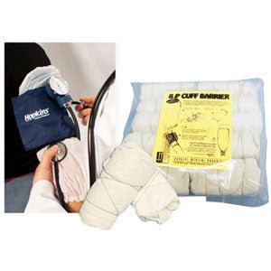 PK/100 - Hopkins Medical Products® Barrier Bp Cuff Sleeve 42 cm Length, Ultimate Blood Pressure Cuff Protector, Reduces the Risk of Nosocomial Infections - Best Buy Medical Supplies
