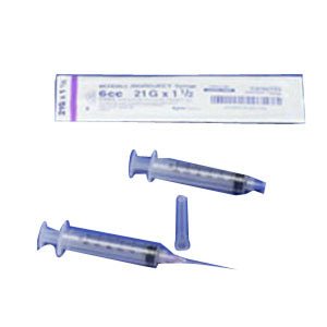 PK/100 - Monoject™ SoftPack Syringe with 22G x 1-1/2"L Needle and Plunger Tip 6mL Capacity, Sterile, Latex-Free - Best Buy Medical Supplies
