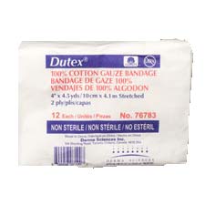 PK/12 - Derma Sciences Dutex® Conforming Bandage, 2-Ply, 4" x 4-1/10 yds - Best Buy Medical Supplies