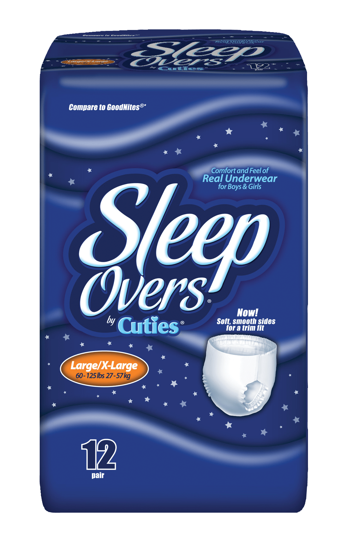 PK/12 - Sleep Overs® Youth Pants, Large/XL 60 to 125 lb - Best Buy Medical Supplies
