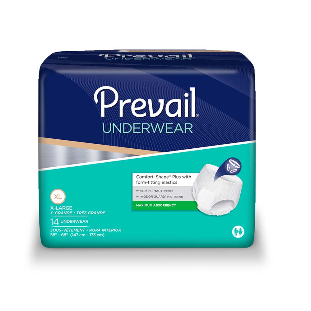 PK/14 - Prevail® Super Plus Underwear, XL (58" to 68") - Best Buy Medical Supplies