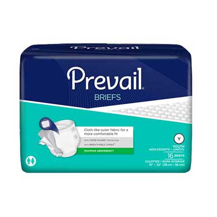 PK/16 - Prevail® PM™ Premium Adult Brief, Small (20" to 31") - Best Buy Medical Supplies