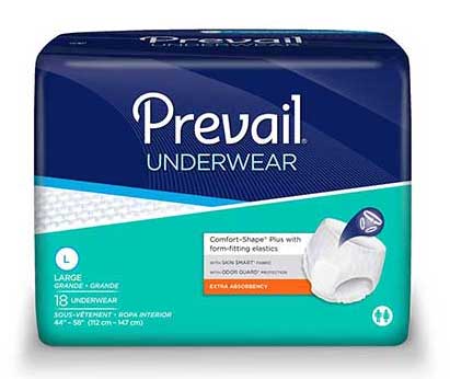 PK/18 - Prevail® Protective Underwear, Large (44"- 58") - Best Buy Medical Supplies
