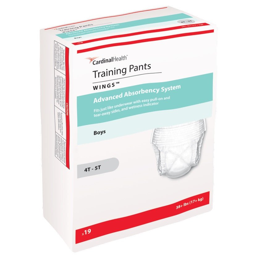 PK/19 - Cardinal Health, Boys Training Pants, Wings™, X-Large, 38+ lbs, 4T-5T - Best Buy Medical Supplies