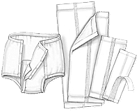 PK/20 - Cardinal Health, Garment Liner, Wings™, 6.5" x 17" - Best Buy Medical Supplies