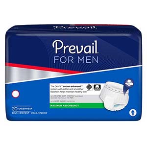 PK/20 - Prevail® Men's Underwear, Small/Medium (28" to 40") - Replaces FQPVR512 - Best Buy Medical Supplies