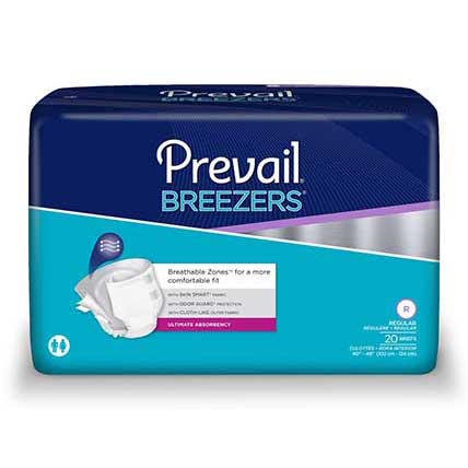 PK/20 - Prevail® Breezers™ Adult, Regular (40' to 49") - Best Buy Medical Supplies