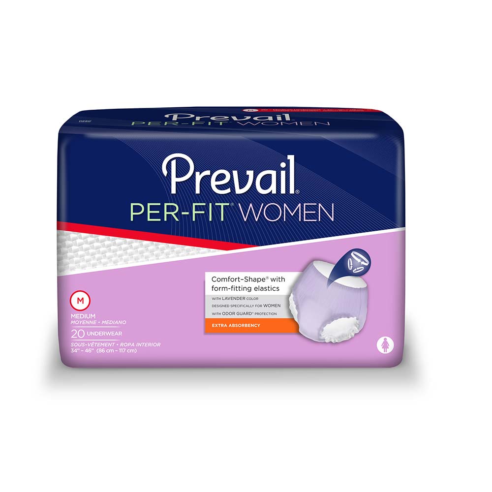 PK/20 - Prevail® Per-Fit® Protective Underwear for Women, Medium (34" to 46") - Best Buy Medical Supplies