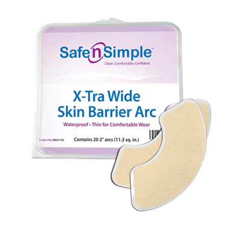 PK/20 - Safe N' Simple Skin Barrier Arc, Alcohol-Free, Adhesive - Best Buy Medical Supplies
