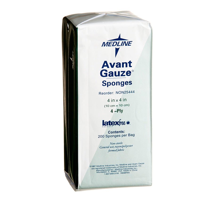 PK/200 - Medline Avant Gauze® Dressing Sponges, 4-Ply, 4' x 4' - Best Buy Medical Supplies