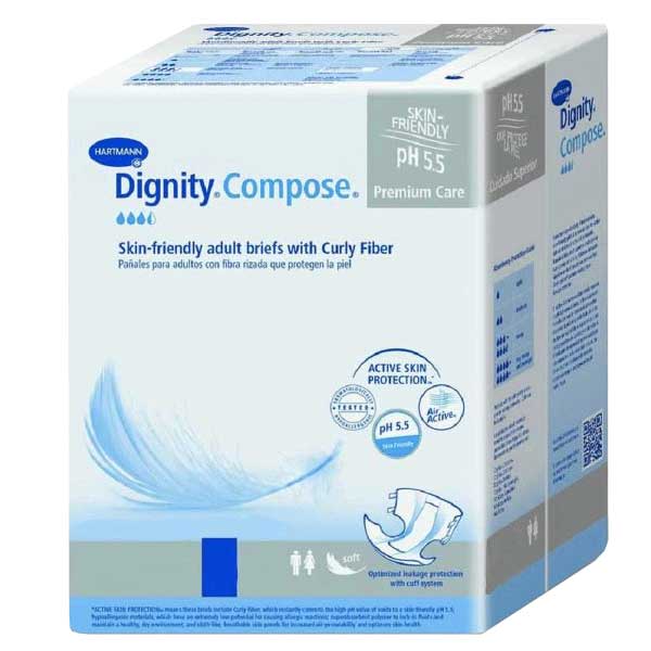 PK/24 - Dignity® Compose® Adult Fitted Brief, Youth, White - DISCONTINUED BY MANUFACTURER - Best Buy Medical Supplies
