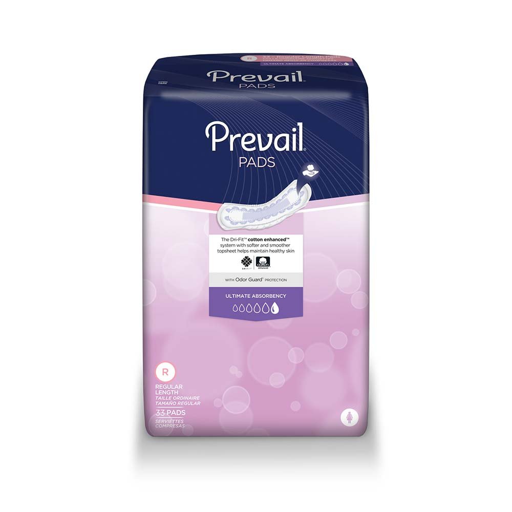 PK/33 - Prevail® Female Bladder Control Pad, 16" Length, Heavy Absorbency - Replaces 55BCPUL110 - Best Buy Medical Supplies