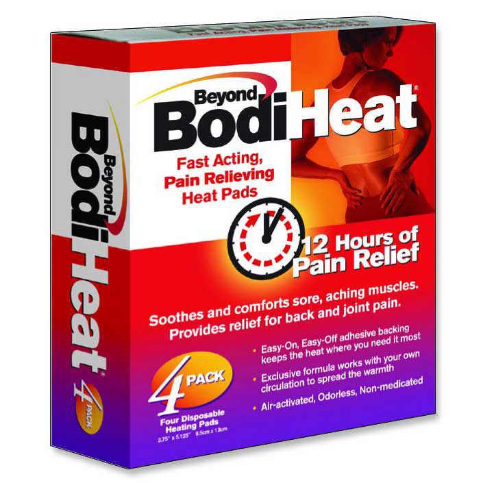 PK/4 - Okamoto USA Beyond BodiHeat® Pain Relieving Back Heat Pad, 3-3/4" x 5-6/5" Disposable - Best Buy Medical Supplies