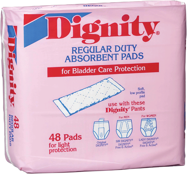 PK/48 - Dignity® Regular Duty Pad 4" x 12" - Best Buy Medical Supplies
