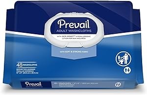 PK/48 - Prevail&reg; Disposable Adult Washcloth with Press-n-Pull Lid, 12" x 8"